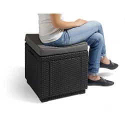 Scaun de gădina Brown Cube - maro