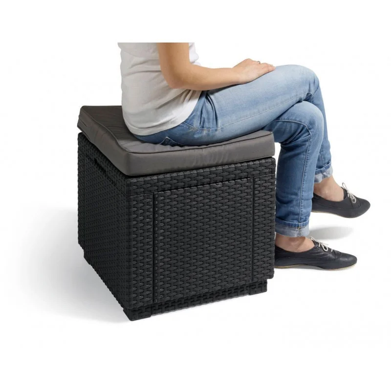 Scaun de gădina Brown Cube - maro