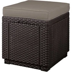 Scaun de gădina Brown Cube - maro