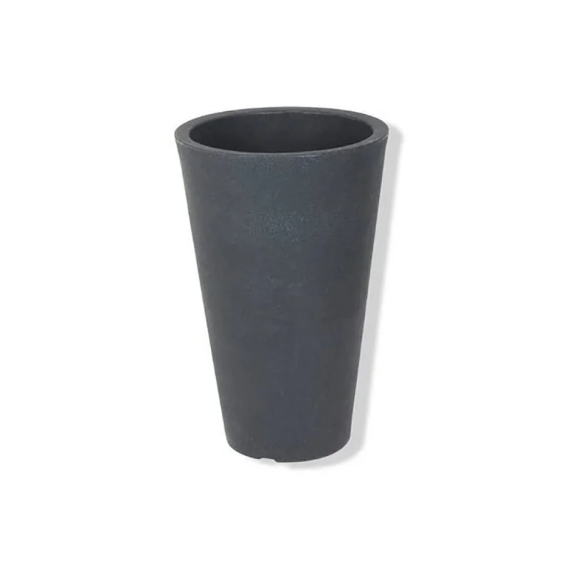 Ghiveci rotund din plastic Jack - antracit