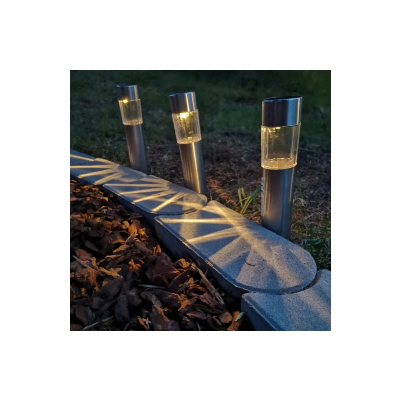 Set de 6 lămpi solare LED pentu grădină cu senzor