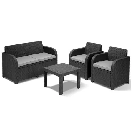 Set mobilier grădină ratan Keter Georgia - grafit