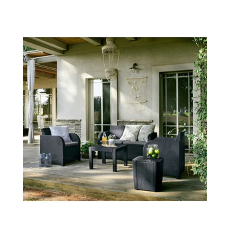Set mobilier grădină ratan Keter Georgia - grafit