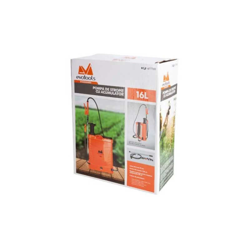 Pompă de Stropit cu Acumulator Evotools capacitate 16 litri