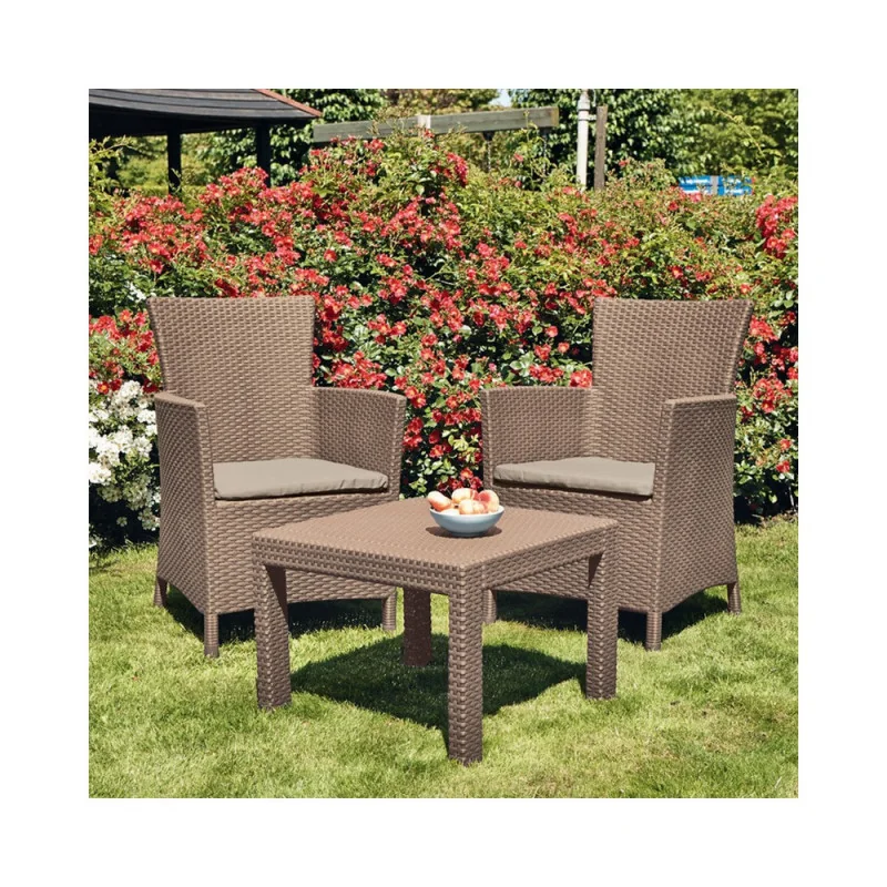 Set mobilier balcon Keter Rosario - cappuccino