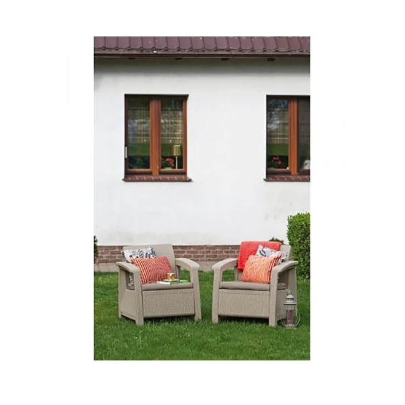 Fotolii grădină Corfu Duo Keter - cappuccino