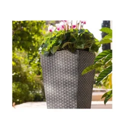 Ghiveci de flori grădină sau terasă Keter Rattan M 55.4L - maro