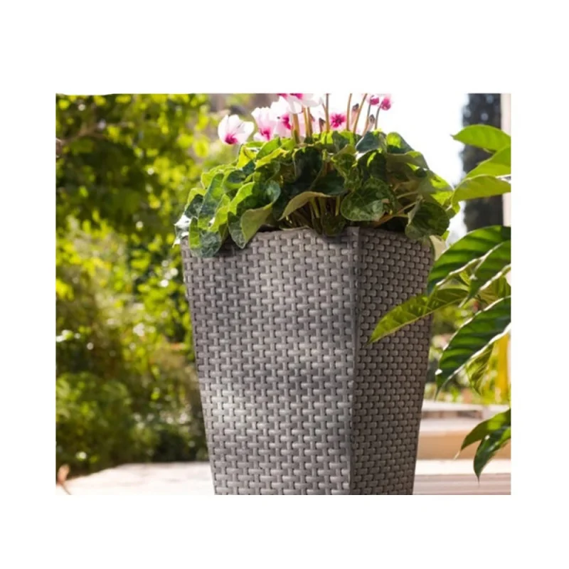 Ghiveci de flori grădină sau terasă Keter Rattan M 55.4L - maro
