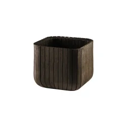 Ghiveci de flori pentru grădină sau terasă Keter Cube M - maro