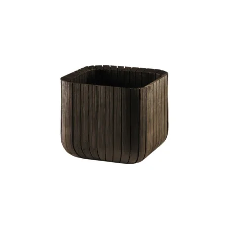 Ghiveci de flori pentru grădină sau terasă Keter Cube M - maro