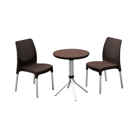 Set mobilier balcon sau terasă Keter Chelsea - maro