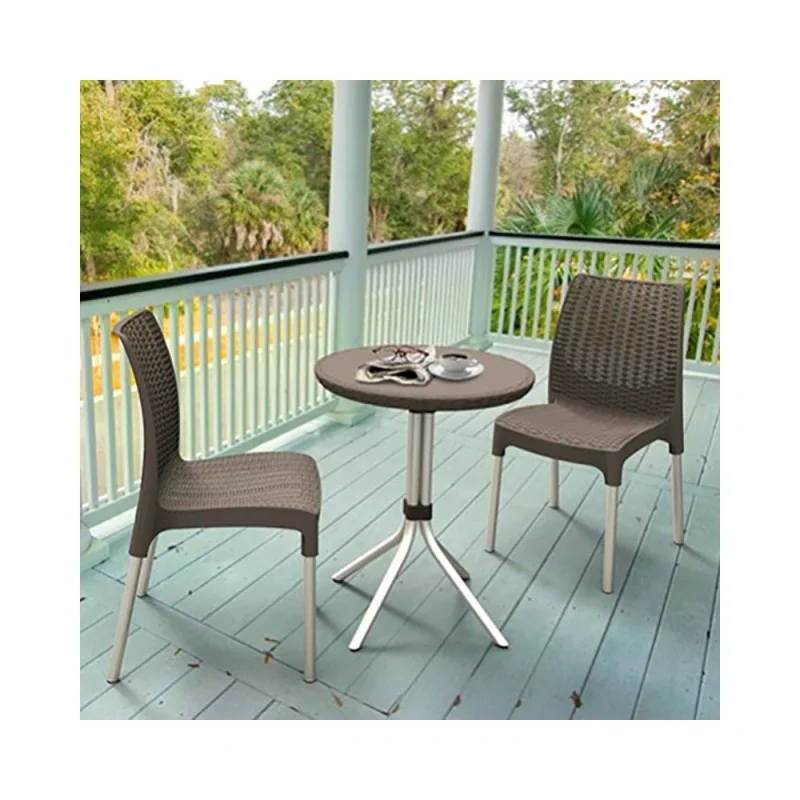 Set mobilier balcon sau terasă Keter Chelsea - maro