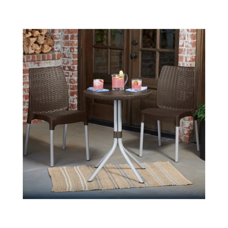 Set mobilier balcon sau terasă Keter Chelsea - maro
