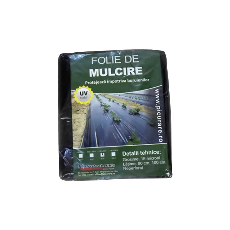 Folie de Mulcire Neagră 80 x 100 cm