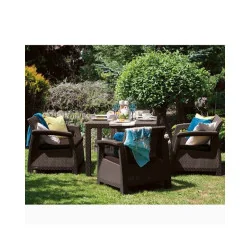 Set mobilier grădină Korfu Fiesta - maro