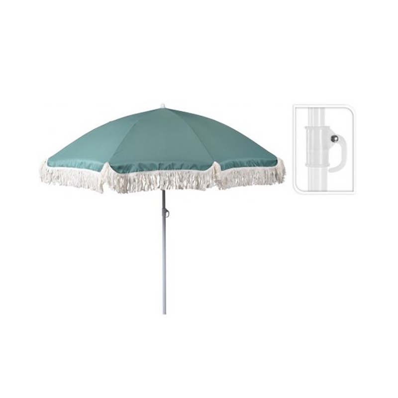 Umbrela de plajă din poliester 180 cm- verde