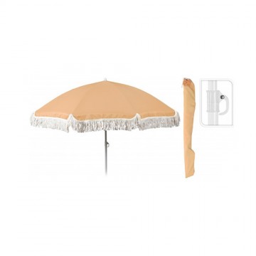 Umbrela pentru plajă din poliester - galben
