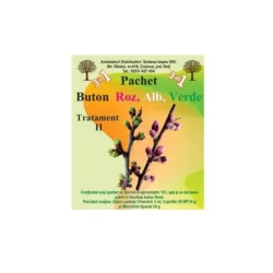 Pachet II Tratament 3in1 pomi buton roz, alb, verde