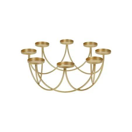 Suport pentru 8 lumanari, auriu 30x121