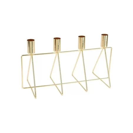 Suport pentru lumanari elegant, auriu 300x210x140 mm