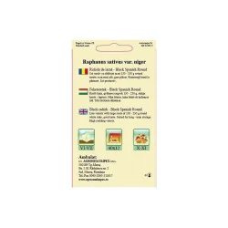 Seminte ridich de iarna Black Spanish Round, Agrosem