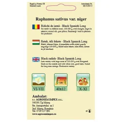 Seminte ridichi de iarna - Black Spanish Long 4Gr.