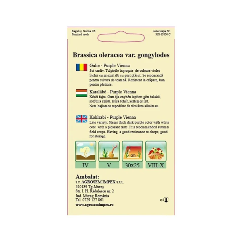 Seminte de gulie - Purple Vienna, Agrosem 4Gr.