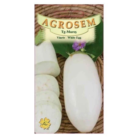 Seminte de vinete - White Egg, Agrosem 4Gr.