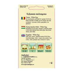 Seminte de vinete - White Egg, Agrosem 4Gr.