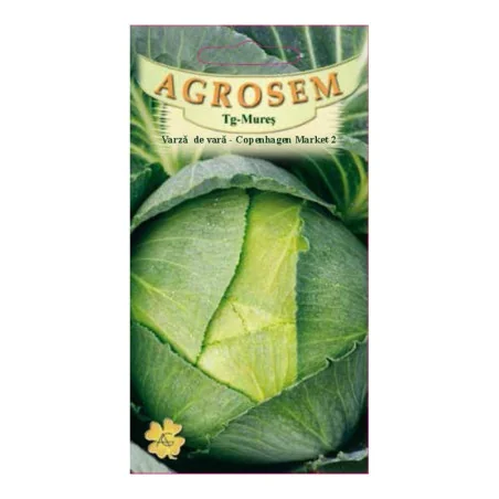 Seminte varza de vara - Copenhagen Market 2, Agrosem 4Gr.