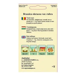 Seminte de varza rosie, Agrosem 4Gr.