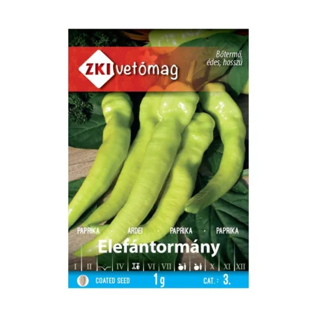 Seminte de ardei dulci Elefántormány, ZKI, 1g