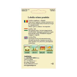 Seminte de lobelia curgatoare, albastra, Agrosem 0.10g