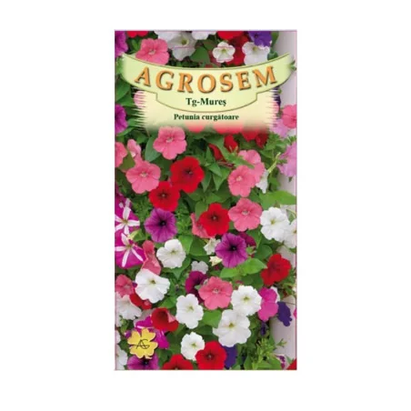 Seminte de petunia curgatoare, culori mixte, Agrosem 0.15g
