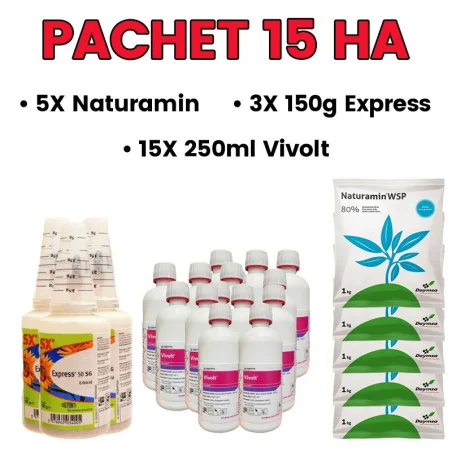 Pachet premium 15 Ha 3x Express + Vivolt + 5kg Naturamin
