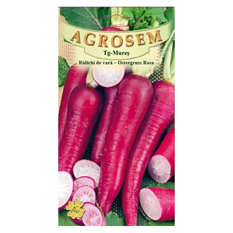 Seminte de ridichi de vara - Osterguss Rosa, Agrosem 4g