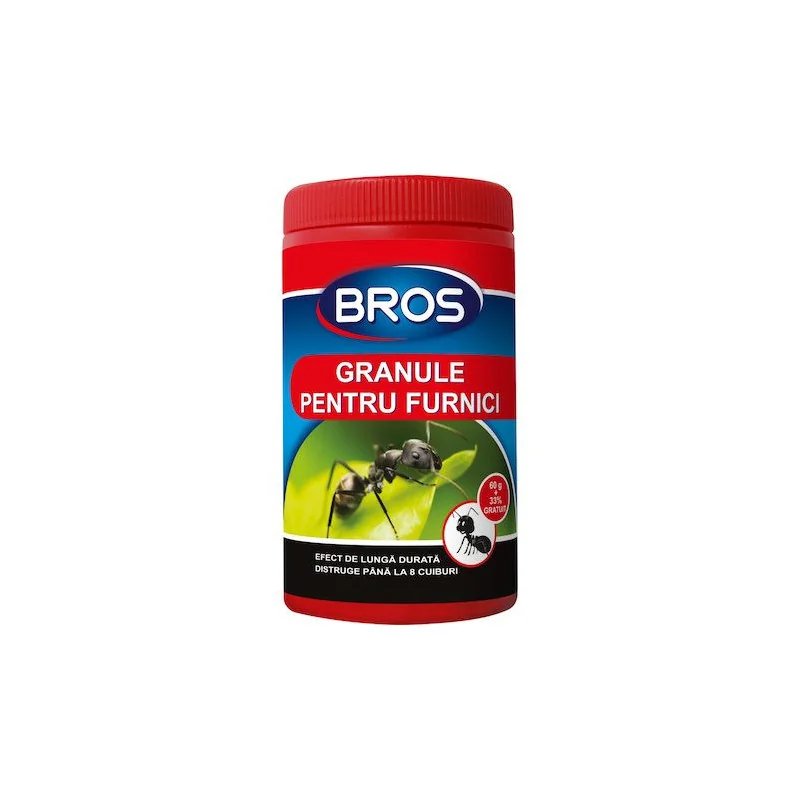 Granule impotriva furnicilor, 60 gr. (cutie cu dozator), BROS