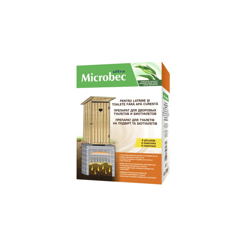 Pulbere Microbec pentru latrine și toalete fără apă curentă (30Gr.)