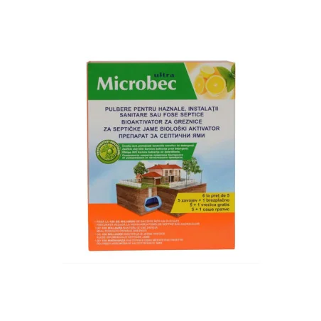 Microbec ultra, pulbere pentru fose septice haznale 25G
