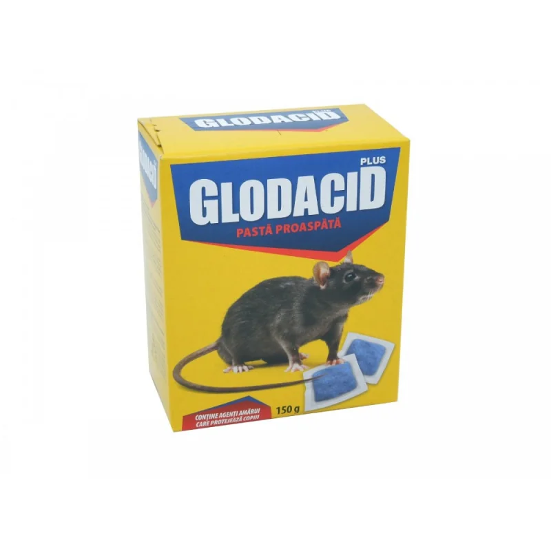 Otrava Glodacid Plus, pasta pentru soareci si sobolani, 150 grame