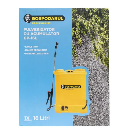 Pompa de stropit electrica cu acumulator Gospodarul Profesionist 16L