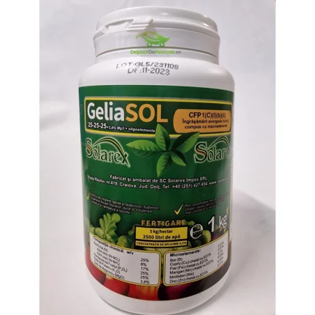 Geliasol 25 – 25 – 25 + 3,8 Magneziu + Oligoelemente - 1 KG