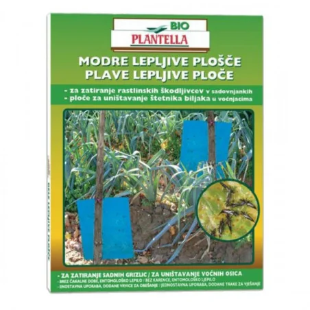 Placi adezive albastre- Bio Plantella