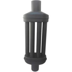 Recuperator caldura pentru sobe, D120mm, negru