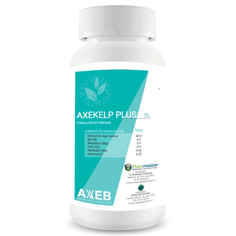 AXEKELP PLUS 5 L – Biostimulator Natural pentru Dezvoltarea și Rezistența Plantelor 5litri