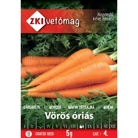 Seminte de morcovi Vörös Óriás
