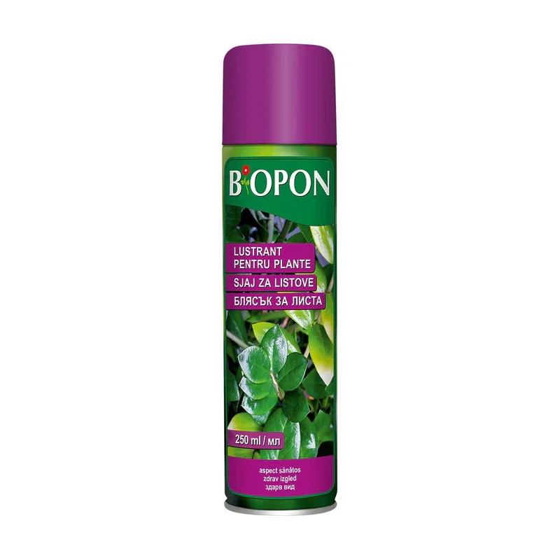 Biopon Spray – Soluție pentru strălucirea frunzelor, anti-praf, 250 ml