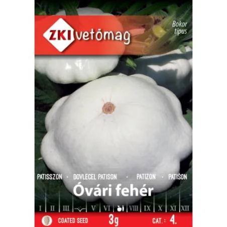 Seminte de dovlecel patison Óvári fehér