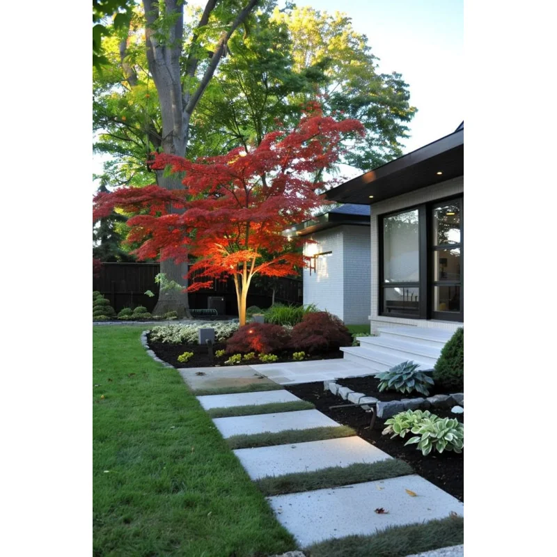 Acer palmatum Bloodgood 2M – Arțar Japonez cu Frunziș Roșu-Purpur 🍁🌿