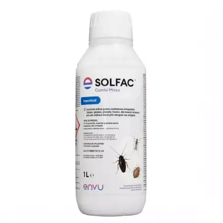 Insecticid SOLFAC COMBI MAXX - 1 Litru, Envu, Gandaci de bucatarie, Plosnite, Purici, Furnici, Tantari